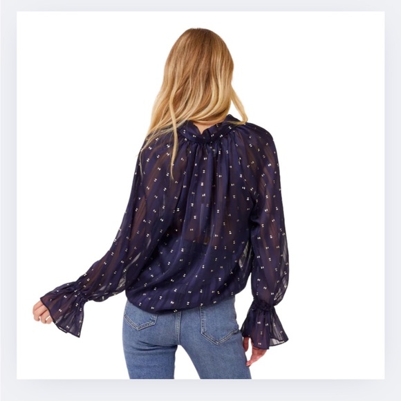 NWOT MISA Los Angeles “Gracie” Tie-Neck Blouse – Size M - Picture 3 of 8